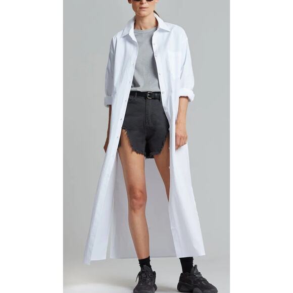 THE FRANKIE SHOP - Cala Shirt Dress / White / XS-S - Picture 3 of 9